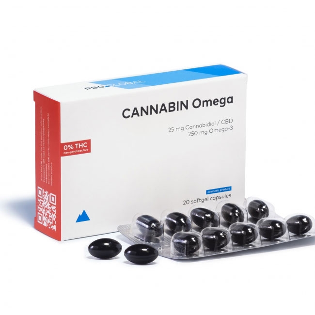 CANNABIN Omega, 500 mg CBD per box Снимка #1