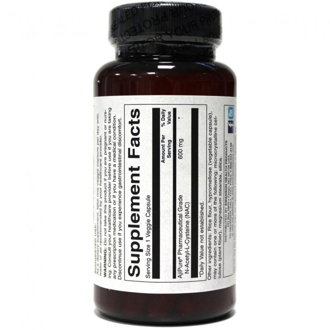 Swansonvitamins.bg Аджи Пюр Н-Ацетил Л-Цистеин 60 капсули 600 мг