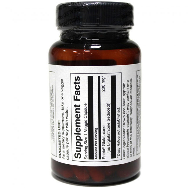 Swansonvitamins.bg Високо Ефективен Л-глутатион 60 капсули 200 мг