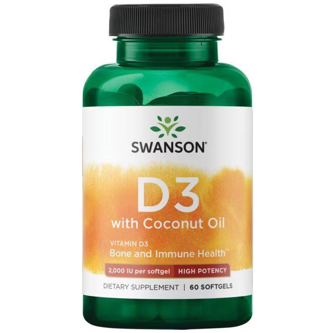 Витамин D3 с органично кокосово масло..